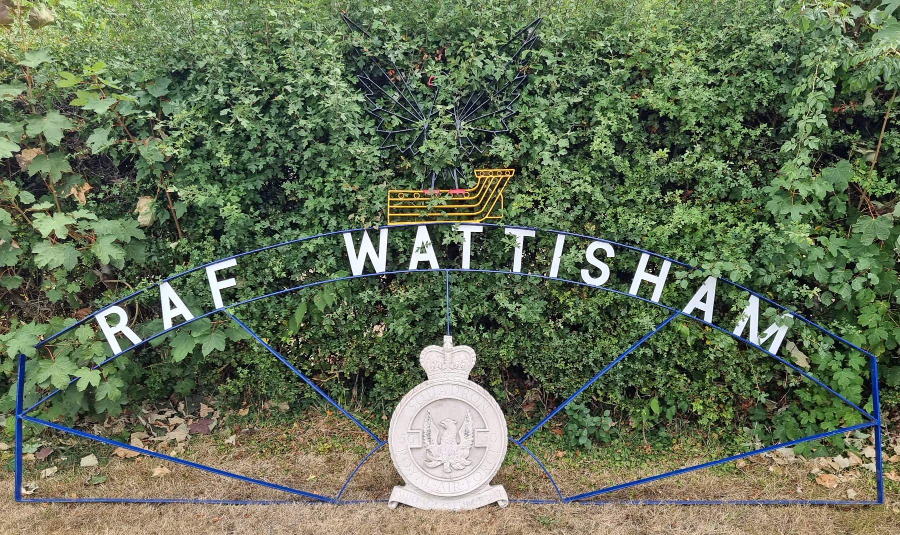 56 Sqn Crest and Main Gate ironwork